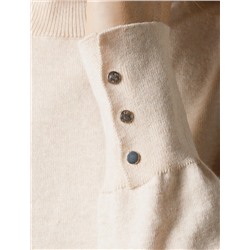 Водолазка тонкой вязки из хлопка с нейлоном