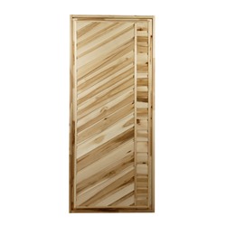 Дверь для бани и сауны, размер коробки 160×70 см, липа, глухая