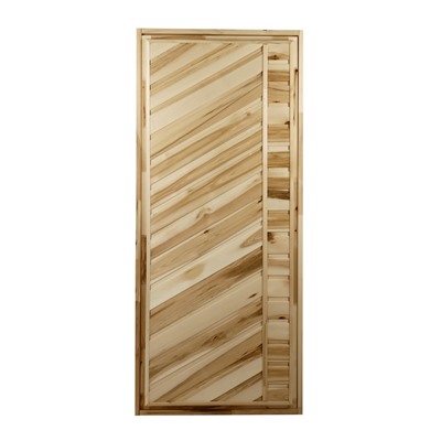 Дверь для бани и сауны, размер коробки 160×70 см, липа, глухая