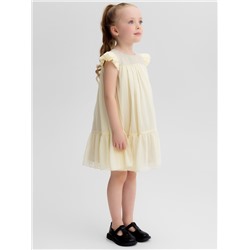 Платье нарядное для девочки MINAKU: PartyDress, бежевое, рост 92-98 см