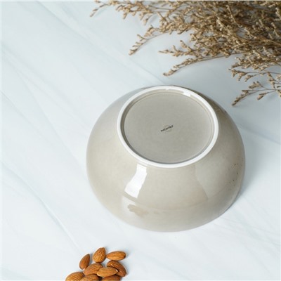 Салатник Magistro «Церера», 1.1 л, 18.5×7.5 см, фарфор, коричневый