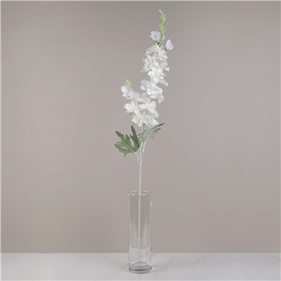 Цветок искусственный Дельфиниум белый 85 см / RF-1566 /уп 50/500/