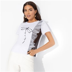 Футболка комбинированная с декором, Завоюй меня (дуэт)