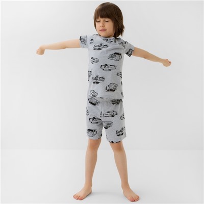 Пижама детская (футболка и шорты) KAFTAN Cars, размер 36 (134-140 см)