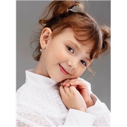 Серьги детские из серебра с эмалью родированные - Семицветик 925 пробы 2110041