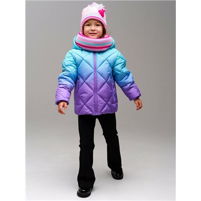 Комплект трикотажный для девочек: шапка, снуд