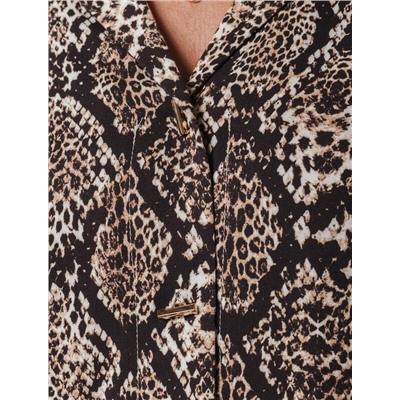 Блузка из сатина с эластаном