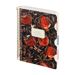 Записная книжка на спирали А5 200л c разделителями "FLORA.ГРАНАТ" 3-820/04 Bruno Visconti