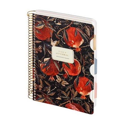 Записная книжка на спирали А5 200л c разделителями "FLORA.ГРАНАТ" 3-820/04 Bruno Visconti