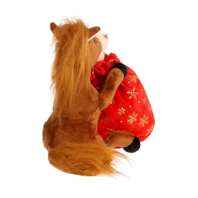 Мягкая игрушка - конфетница «Сюрприз от лошадки», 25 см