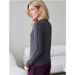 Джемпер тонкой вязки из хлопка с нейлоном