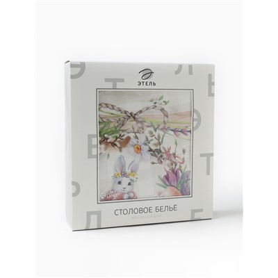 Скатерть «Этель. Уютная пасха», d=148 см, саржа, хлопок, 190 г/м²