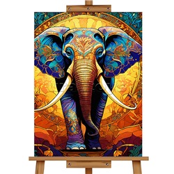Мозаика алмазная "Слон" 40*50см.