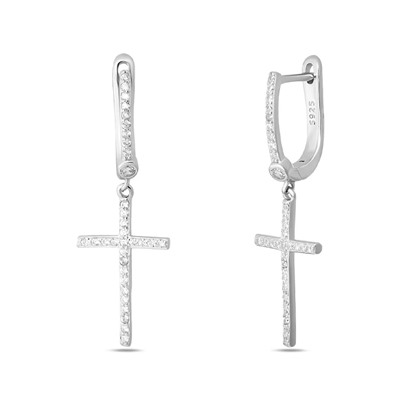 Серьги, куб.циркон., FYN-14506