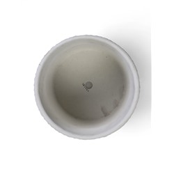 УЦЕНКА Горшок цветочный «Иллюзия» белый цилиндр №2, 2 л