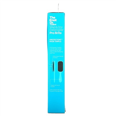 Conair, The Knot Dr, Pro Brite Wet & Dry Detangler, Blue, 1 Brush