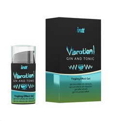 Жидкий интимный гель с эффектом вибрации Vibration! Gin   Tonic - 15 мл.