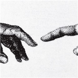 Полотенце махровое Этель «Руки» 70×130 см, 100% хлопок, 420 г/м², чёрно-белое