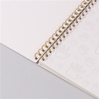 Фотоальбом на спирали 20 листов «Мы семья», объёмный элемент и 4 вкладки, 24×24 см