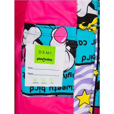 Куртка текстильная с полиуретановым покрытием для девочек