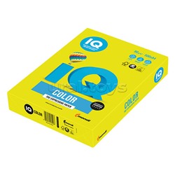 Бумага IQ (АйКью) color А4, 80 г/м, 500 л., неон желтая NEOGB