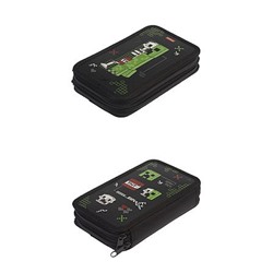 Пенал 6-ти ств. 190х110 мм "Пиксель бум " с табл.умножения (094767) 47131 Хатбер