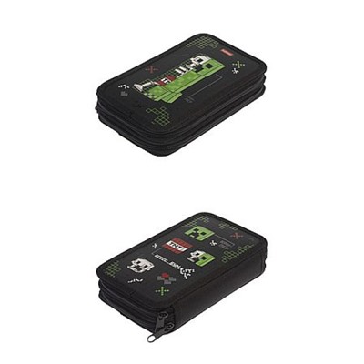 Пенал 6-ти ств. 190х110 мм "Пиксель бум " с табл.умножения (094767) 47131 Хатбер