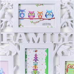 Фоторамка коллаж Семья 53x35 см / XZ1816 /уп 24/ 6 фото