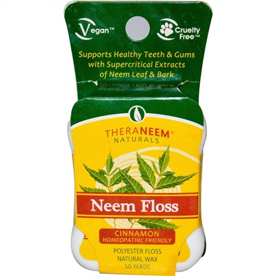 Organix South, TheraNeem Naturals, Neem Floss, Cinnamon, 50 Yards