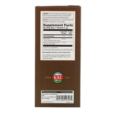 KAL, Sure Stevia, Plus Monk Fruit, 100 Packets, 3.5 oz (100 g)