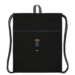 Сумка для сменной обуви 41х49 см "ЧЕРНАЯ" с карманом на молнии, 1 отд. (094066) 22002 Хатбер