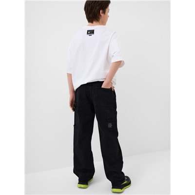 Брюки текстильные джинсовые для мальчиков