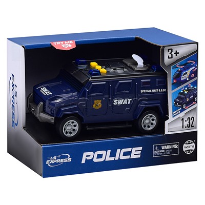 Машина "Спецагент" 1:32 (свет, звук) в коробке