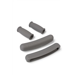 Набор накладок для подмышечных костылей, 4 предмета, серые