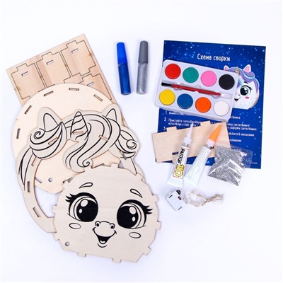 УЦЕНКА ШКОЛА ТАЛАНТОВ Набор для творчества Новогодний ночник из дерева