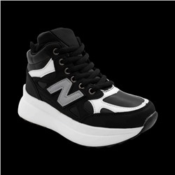 Кроссовки на меху В941-2 черные п/п