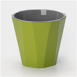 Кашпо для цветов со вставкой «Палермо», 1.8 л, цвет оливковый