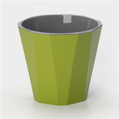 Кашпо для цветов со вставкой «Палермо», 1.8 л, цвет оливковый