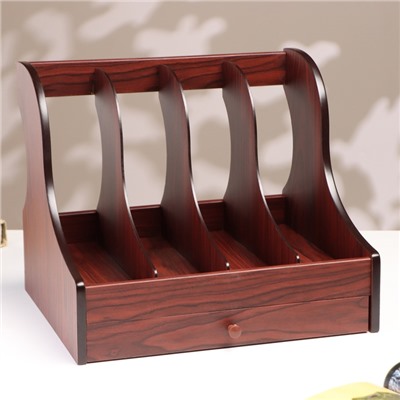 Органайзер для бумаги вертикальный, 4 секции, 32×27×31 см