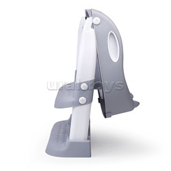 Детская накладка на унитаз со ступенькой (серый)