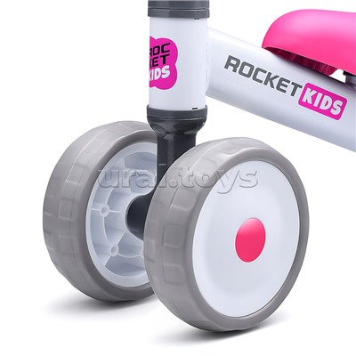 Беговел трехколесный Rocket 134-WT, колеса EVA, цвет белый