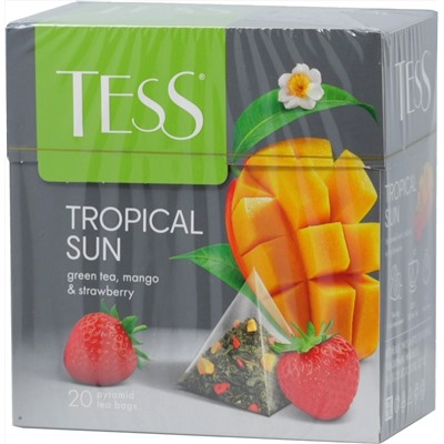 TESS. Pyramids Collection. TROPICAL SUN (зеленый) карт.упаковка, 20 пирамидки