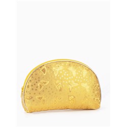 Набор женских косметичек 5 в 1 на молниях, с принтом, золотистый