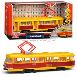 Трамвай (свет+звук) пластик, в коробке