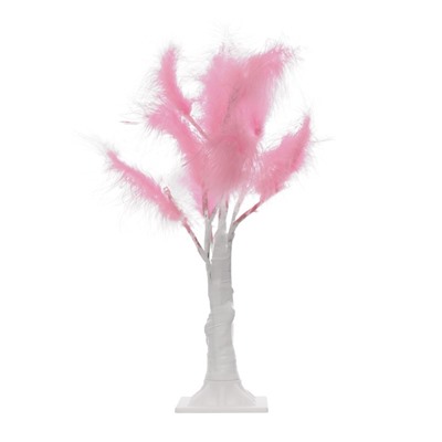Ночник «Перья» LED розовый 17×18×35 см