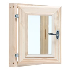 Окно, 40×30см, двойное стекло, из хвои