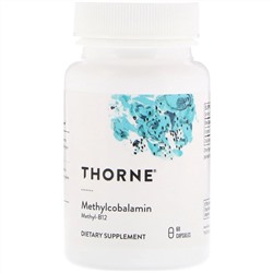 Thorne Research, Метилкобаламин, 60 капсул
