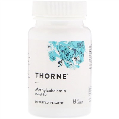 Thorne Research, Метилкобаламин, 60 капсул