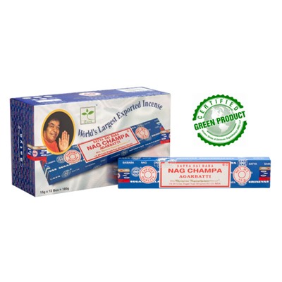SATYA Бангалор Ароматические палочки Nag Champa  (15г.*12уп)