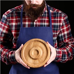 Тарелка-доска для подачи «Вселенная», d=20 см, массив ясеня